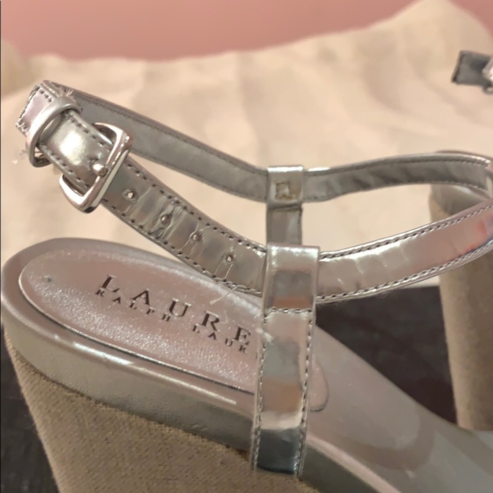 Silver sandal wedges - Picture 9 of 14